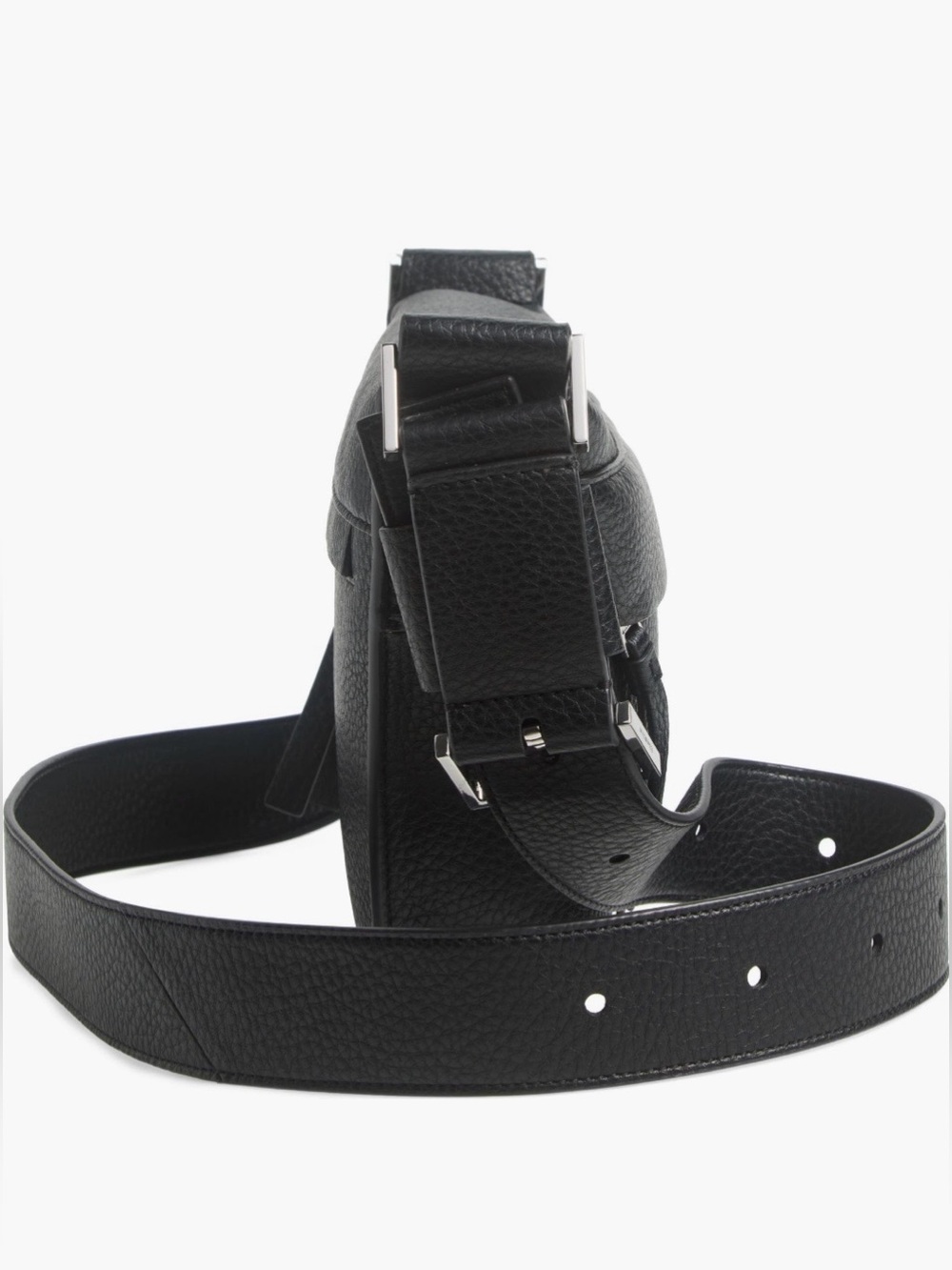 All Saints Colette Leather crossbody bag (black) - Picture 4 of 9